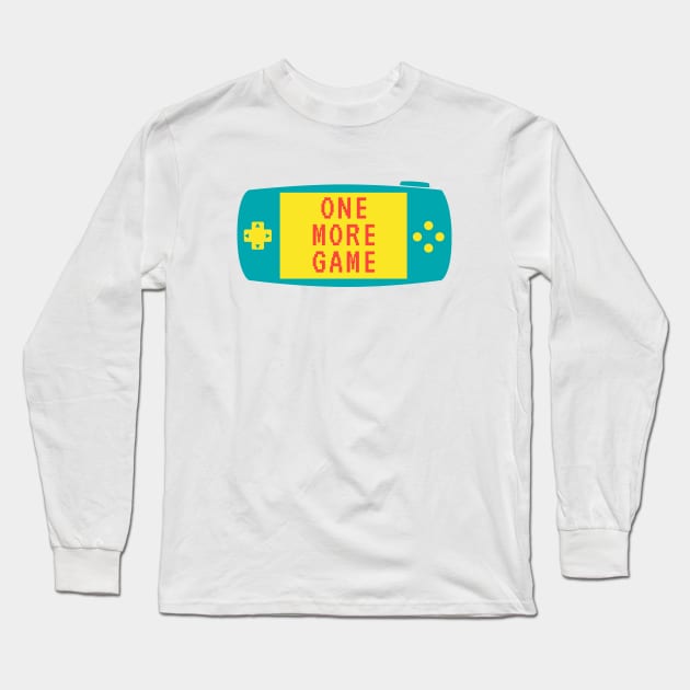 One More Game Gamers Long Sleeve T-Shirt by kareemelk